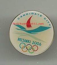 Helsinki 2006 Candidate City  Olympiahakukomitean  pinssi   - pinssi rintamerkki