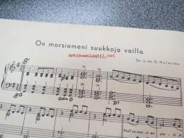 On morsiameni suukkoja vailla -nuotit