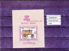 Postimerkit Cambodza: Postivaunut /Royal Mail Carriage, London 1990.  Täysi sarja tai pienoisarkki/blokki. 49/170.