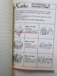 Katkokytkimiä - Suojakytkimet, moottorikytkimet, tehokytkimet, mittarikytkimet