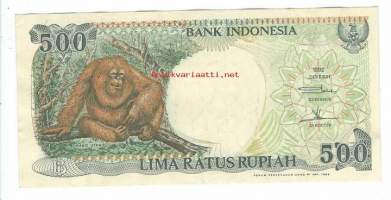 Indonesia  500  Rupiah  1992-99 seteli / Indonesian tasavalta eli Indonesia on valtio Kaakkois-Aasiassa. Se koostuu 17 508 saaresta ja on maailman suurin