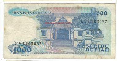 Indonesia  1000  Rupiah  1987 seteli