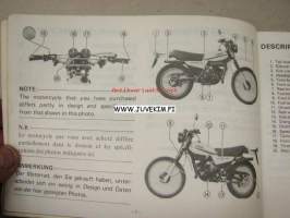 Yamaha DT125 / DT175F / DT125MX / DT175MX -käyttöohjekirja 
