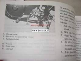 Yamaha DT125 / DT175F / DT125MX / DT175MX -käyttöohjekirja 