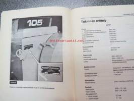 Massey-Ferguson 105 paalain - paalaimen käyttöohjekirja / baler instruction book in finnish