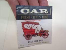 Sinebrychoff Car Fresh Citrus Lime - Fiat 1901-1903 -etiketti