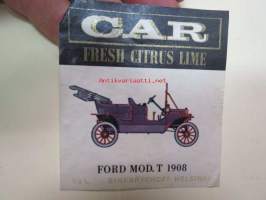 Sinebrychoff Car Fresh Citrus Lime - Ford Mod. T 1908 -etiketti