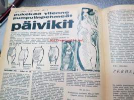 Pukeudu oikein 1961 nr 2 syksy (kannessa mainittuna Nuorten muotineuvosto, James) Tekstiilikauppiaiden liitto ry:n julkaisu