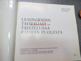 Leningradin taiteilijat taistelussa rauhan puolesta - näyttelyluettelo 1985 - Leningradin kansanedustajain kaupunkineuvoston toimeenpaneva komitea