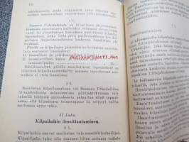 Toimintasäännöt, rata- ja kenttäurheilun kilpailusäännöt, SVUL:n yleiset kilpailusäännöt sekä suunnistamiskilpailujen säännöt