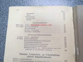 Toimintasäännöt, rata- ja kenttäurheilun kilpailusäännöt, SVUL:n yleiset kilpailusäännöt sekä suunnistamiskilpailujen säännöt