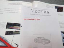 Opel Vectra 1990 -myyntiesite + tekniset tiedot
