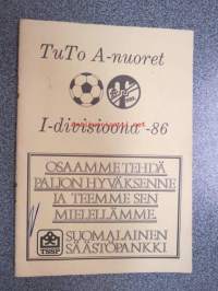 TuTo A-nuoret jalkapallo I-Divisioona 1986 -vuosikirja