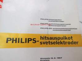 Hitsaukseen liittyvää teknistä tietoa, kirjasia, esitteitä mainoksia kansiollinen