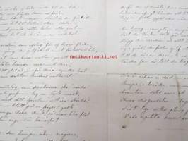 &quot;Sjungen vid en medicinsk fest i Stockholm den 18. Mars 1876&quot; -ruotsinkielinen käsinkirjoitettu laulu / viisu, mukana ollut myös suomalaisia lääkäreitä