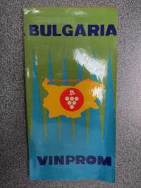 Vinprom - State Economic Trust, Bulgaria, bulgarialaisten alkoholijuomien vientiorganisaation kartta ja tuotekuvasto