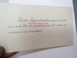 Finska Pappersbruksföreningen 1918-1928 -kokonahkakantinen lahjasidos