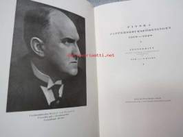 Finska Pappersbruksföreningen 1918-1928 -kokonahkakantinen lahjasidos