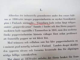 Finska Pappersbruksföreningen 1918-1928 -kokonahkakantinen lahjasidos