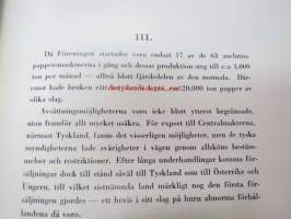 Finska Pappersbruksföreningen 1918-1928 -kokonahkakantinen lahjasidos