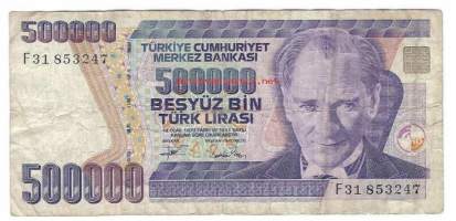 Turkki  500 000 Lira 1970 (1998) -  seteli