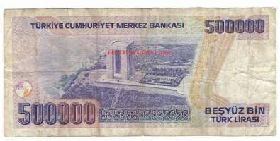 Turkki  500 000 Lira 1970 (1998) -  seteli