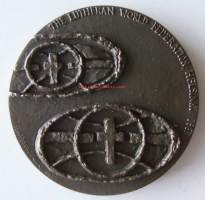 Luterilainen Maailmanliitto - The Lutheran World Federation, Helsinki 1953 ( Eila Hiltunen ) ,   mitali  taidemitali 56 mm