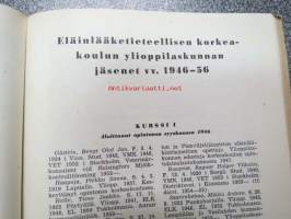 Eläinlääketieteellisen korkeakoulun ylioppilaskunnan 10-vuotisjulkaisu, sisältää opiskelijamatrikkelin