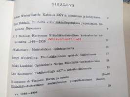 Eläinlääketieteellisen korkeakoulun ylioppilaskunnan 10-vuotisjulkaisu, sisältää opiskelijamatrikkelin