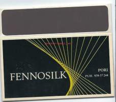 Tulitikkurasia - Fennosilk, Pori  - litistetty käyttämätön tulitikkuaski talouskoko koottuna kpkp 6x10x2,5 cm mainos