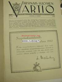 Varsinais-Suomen vartio 1932 joulunumero. Vartion Joulu