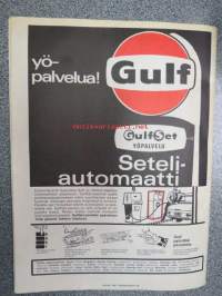 Auto ja Liikenne 1967 nr 8, sis. mm. seur. artikkelit / kuvat / mainokset; Elite farmari 426, Valkeakosken liikennepuisto, Hankimme hyötyauton, Runon ja Rajan tie,
