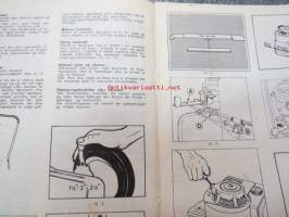 Norlett 712 B - 004 ruohonleikkuri - Motor plenklipper - Motor gräsklippare,  Motor plaeneklipper -käyttöohjekirja - brugsanvisning, bruksanvisning