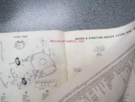 Norlett 712 B - 004 ruohonleikkuri - Motor plenklipper - Motor gräsklippare,  Motor plaeneklipper -käyttöohjekirja - brugsanvisning, bruksanvisning