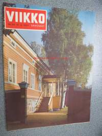 Viikko Sanomat 1957 nr 24, ilmestynyt 14.6.1957, sis. mm. seur. artikkelit / kuvat / mainokset; Kansikuva - J.L. Runebergin kotitalo Porvoossa, Paulig, Boston,