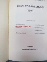 Huoltopäällikkö 1971 - Huoltoupseeriyhdistyksen julkaisusarja