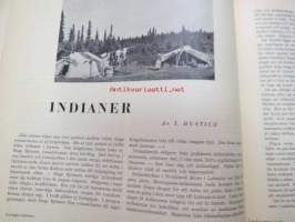 Jul-Scouten 1937 -partiolaisten joululehti ruotsiksi, takakannessa Förlag Bildkonstin &quot;Morsealfabet&quot;-peli (peliohjeet sisäsivuilla), I. Hustich - Indianer, Eric