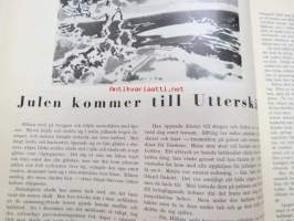 Jul-Scouten 1936 -partiolaisten joululehti ruotsiksi sis. mm. Ett rendezvous i Mandsjuriet, Under lägerdagar knyta scouter vänskapsband (Gullranda-lägret -