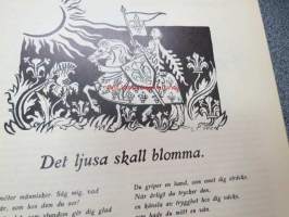 Jul-Scouten 1936 -partiolaisten joululehti ruotsiksi sis. mm. Ett rendezvous i Mandsjuriet, Under lägerdagar knyta scouter vänskapsband (Gullranda-lägret -