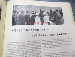 Jul-Scouten 1936 -partiolaisten joululehti ruotsiksi sis. mm. Ett rendezvous i Mandsjuriet, Under lägerdagar knyta scouter vänskapsband (Gullranda-lägret -