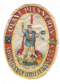 Olavi III Pilsneriä - olutetiketti