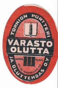 Varasto III Olutta - olutetiketti