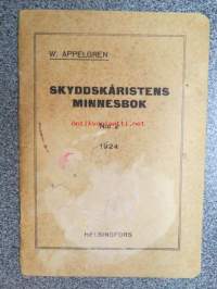 Skydskåristens minnesbok nr 2, 1924, etulehdellä kuvattuna Mannerheim