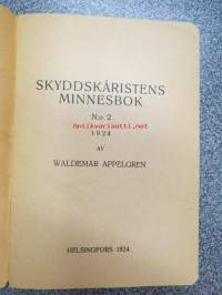 Skydskåristens minnesbok nr 2, 1924, etulehdellä kuvattuna Mannerheim