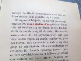 Med Finlands Vita - Anteckningar från Finlands Frihetsstrid, kansikuvitus Bruno Tuukkanen