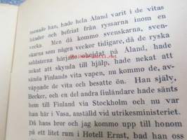 Med Finlands Vita - Anteckningar från Finlands Frihetsstrid, kansikuvitus Bruno Tuukkanen