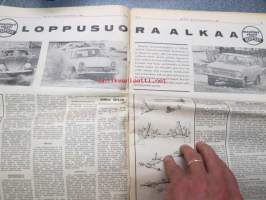 Moottoriviesti 1967 nr 3-4, sis. mm. seur. artikkelit / kuvat / mainokset; Kestotestit Opel Kadett - VW Variant - Taunus 15 M - Hillman Hunter, Kawasaki 85 J1T,