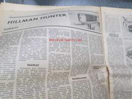 Moottoriviesti 1967 nr 3-4, sis. mm. seur. artikkelit / kuvat / mainokset; Kestotestit Opel Kadett - VW Variant - Taunus 15 M - Hillman Hunter, Kawasaki 85 J1T,