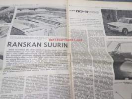 Moottoriviesti 1967 nr 3-4, sis. mm. seur. artikkelit / kuvat / mainokset; Kestotestit Opel Kadett - VW Variant - Taunus 15 M - Hillman Hunter, Kawasaki 85 J1T,