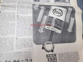 Moottoriviesti 1967 nr 3-4, sis. mm. seur. artikkelit / kuvat / mainokset; Kestotestit Opel Kadett - VW Variant - Taunus 15 M - Hillman Hunter, Kawasaki 85 J1T,